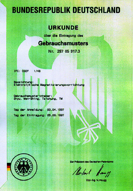 Invention German Patent
